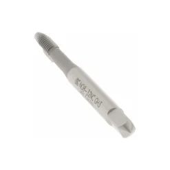 Spiral Point Tap: #8-32 UNC, 2 Flutes, Plug Chamfer, 2B Class of Fit, HSS, Bright/Uncoated Coated