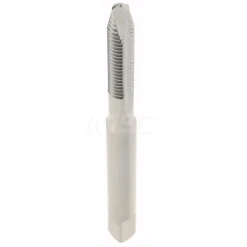 Spiral Point Tap: #4-40 UNC, 2 Flutes, Plug Chamfer, 2B/3B Class of Fit, HSS, Bright/Uncoated Coated