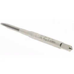 Spiral Point Tap: #4-40 UNC, 2 Flutes, Plug Chamfer, 2B/3B Class of Fit, HSS, Bright/Uncoated Coated