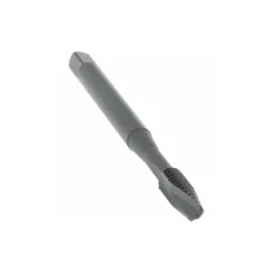 Spiral Point Tap: #6-32 UNC, 2 Flutes, Plug Chamfer, 2B Class of Fit, HSS-E Vanadium, Steam Oxide Coated