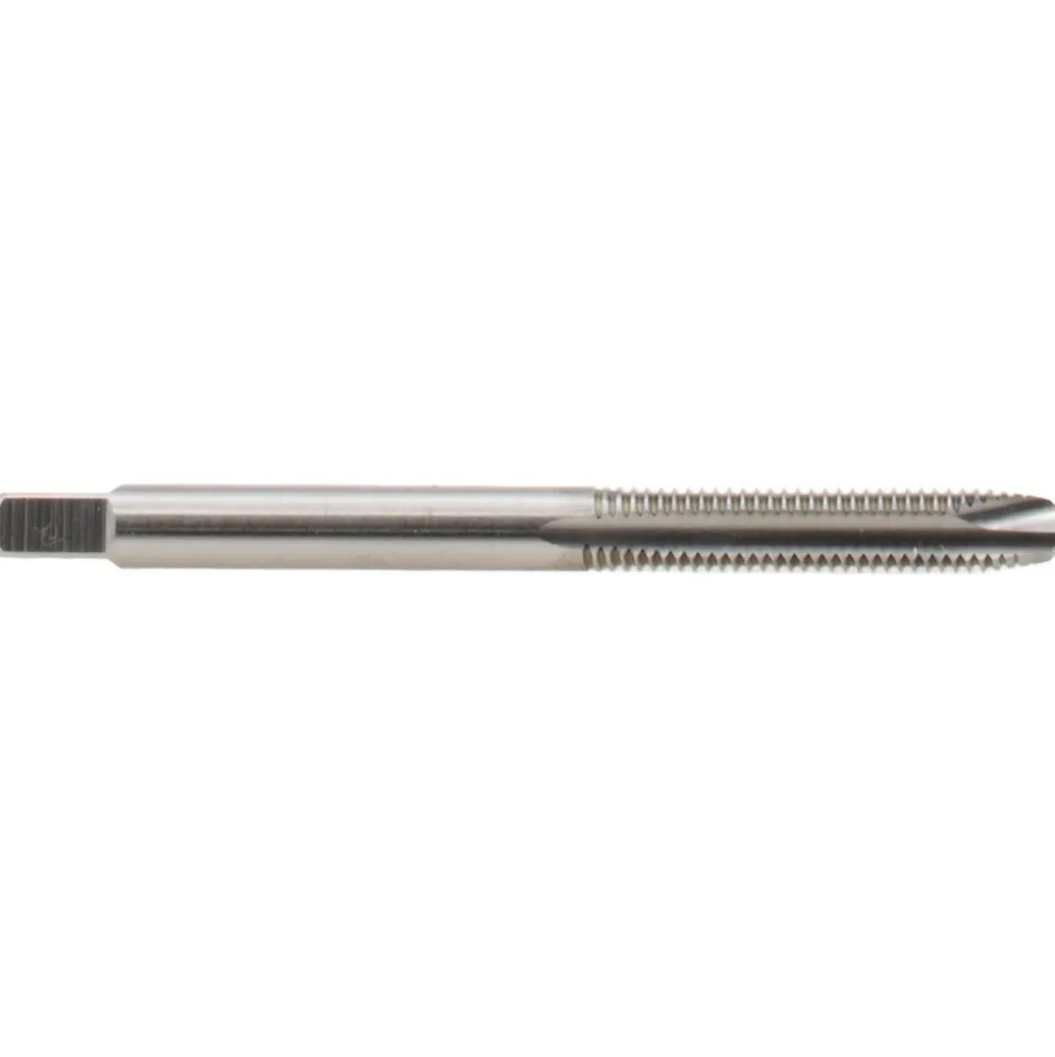 Spiral Point Tap: #10-32 UNF, 2 Flutes, Plug Chamfer, 2B Class of Fit, HSS, Bright/Uncoated Coated