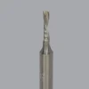 Spiral Router Bit: 1/8" Dia, 1/2" LOC, 1/4" Shank Dia, 1 Flute, Downcut