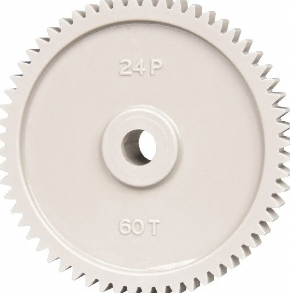 Spur Gear: 60 Teeth, 5/16" Bore Dia, Standard Bore