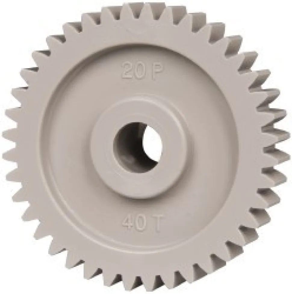 Spur Gear: 40 Teeth, 3/8" Bore Dia, Standard Bore