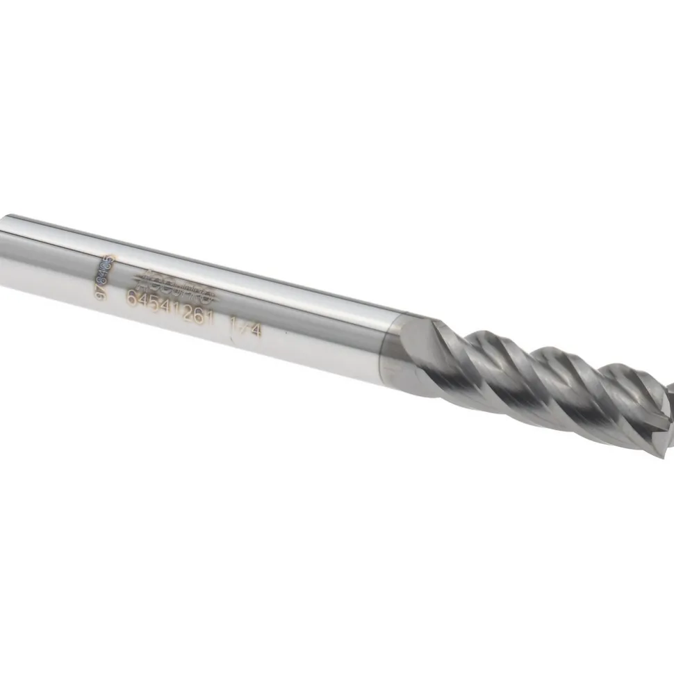 Square End Mill: 1/4" Dia, 3/4" LOC