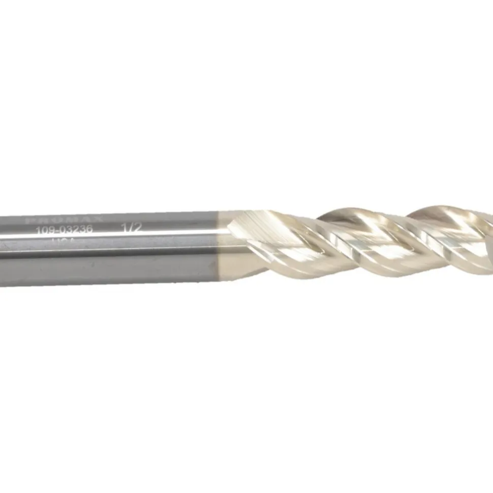 Square End Mill: 1/2" Dia, 1-1/2" LOC