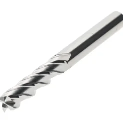 Square End Mill: 3/8" Dia, 1-3/4" LOC, 4 Flute, Solid Carbide