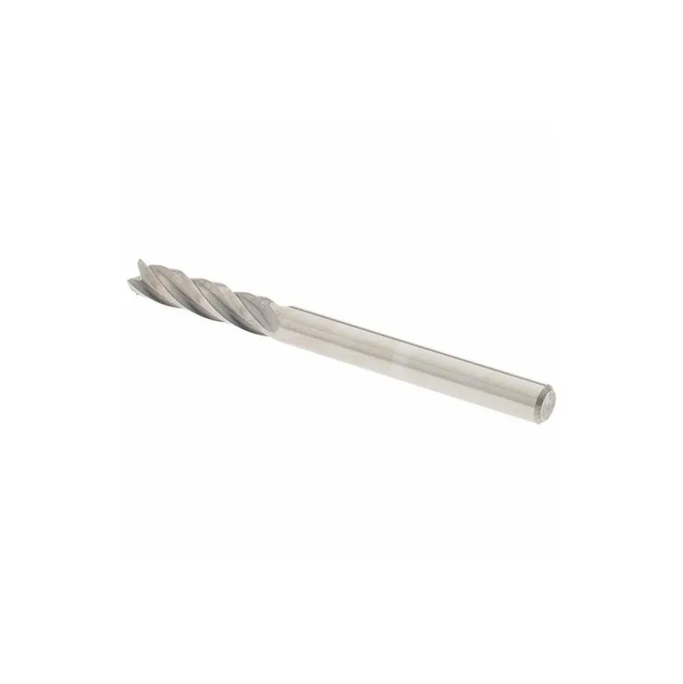 Square End Mill: 1/8" Dia, 1/2" LOC, 4 Flute, Solid Carbide