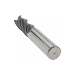 Square End Mill: 3/8" Dia, 1" LOC, 4 Flute, Solid Carbide