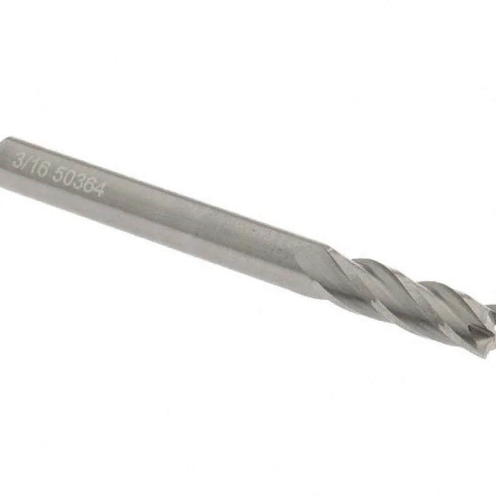Square End Mill: 3/16" Dia, 5/8" LOC