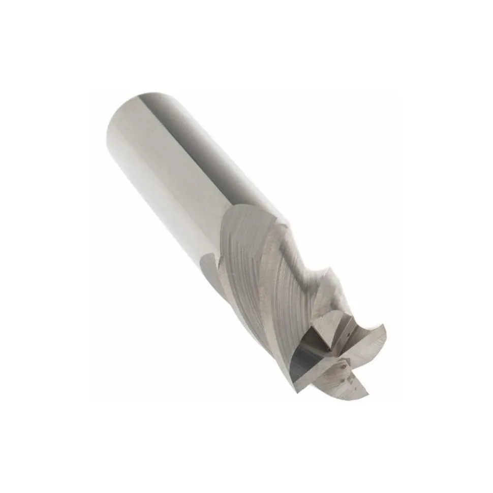 Square End Mill: 1/2" Dia, 1" LOC, 4 Flute, Solid Carbide