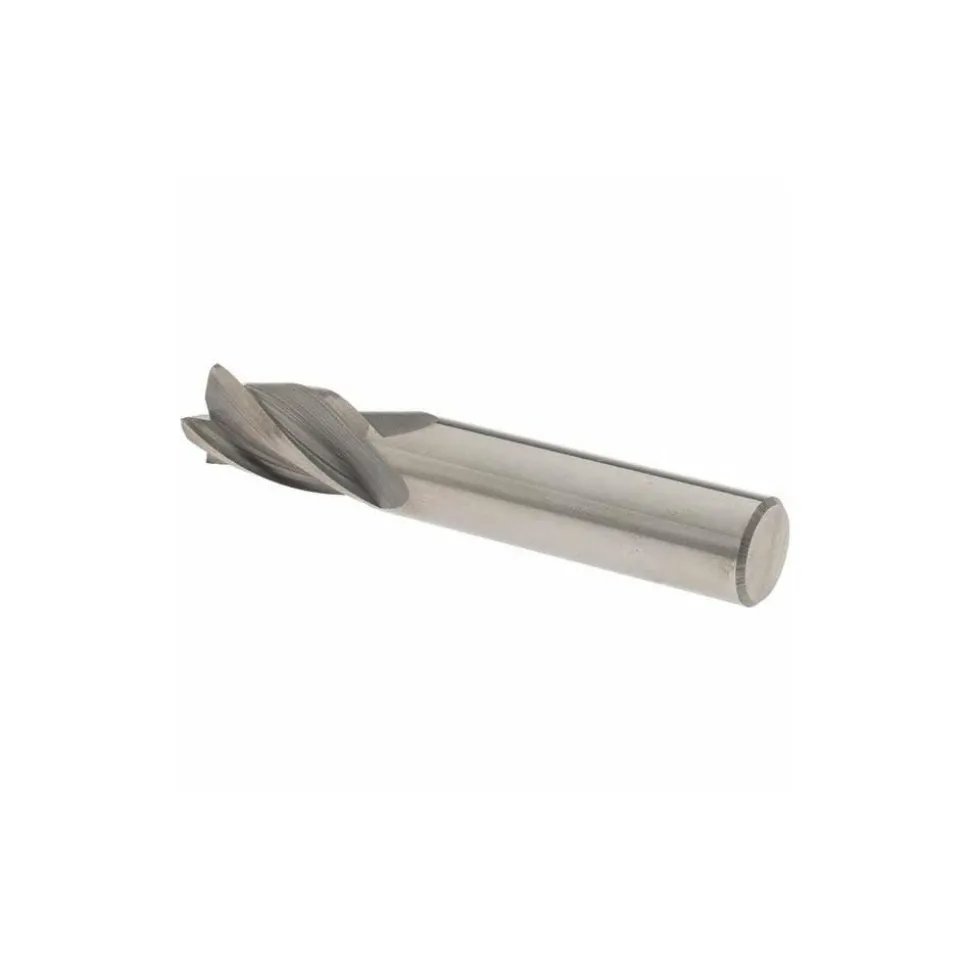 Square End Mill: 1/2" Dia, 1" LOC, 4 Flute, Solid Carbide