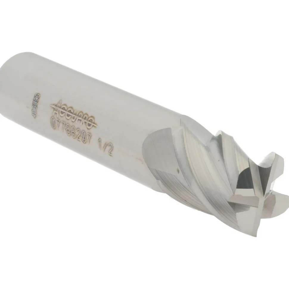 Square End Mill: 1/2" Dia, 5/8" LOC