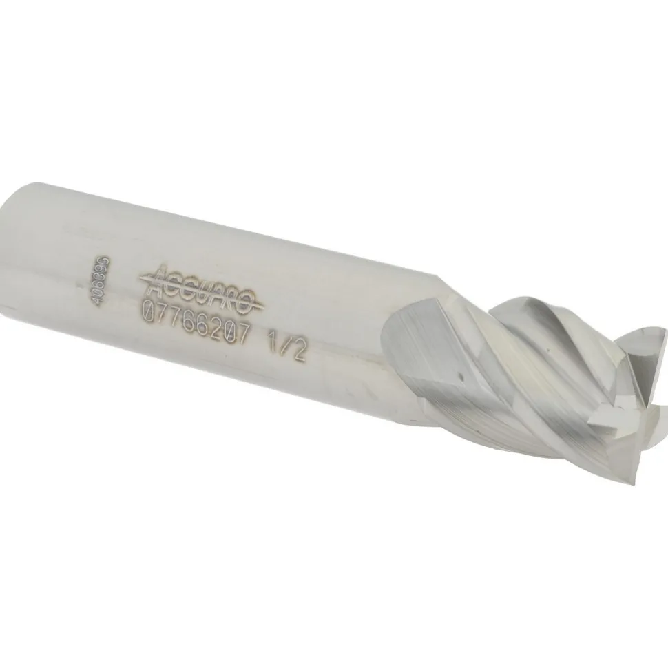 Square End Mill: 1/2" Dia, 5/8" LOC
