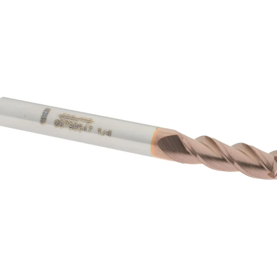 Square End Mill: 1/4" Dia, 3/4" LOC