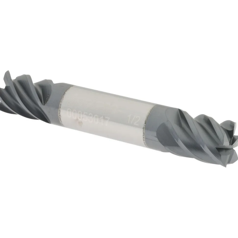 Square End Mill: 1/2" Dia, 5/8" LOC