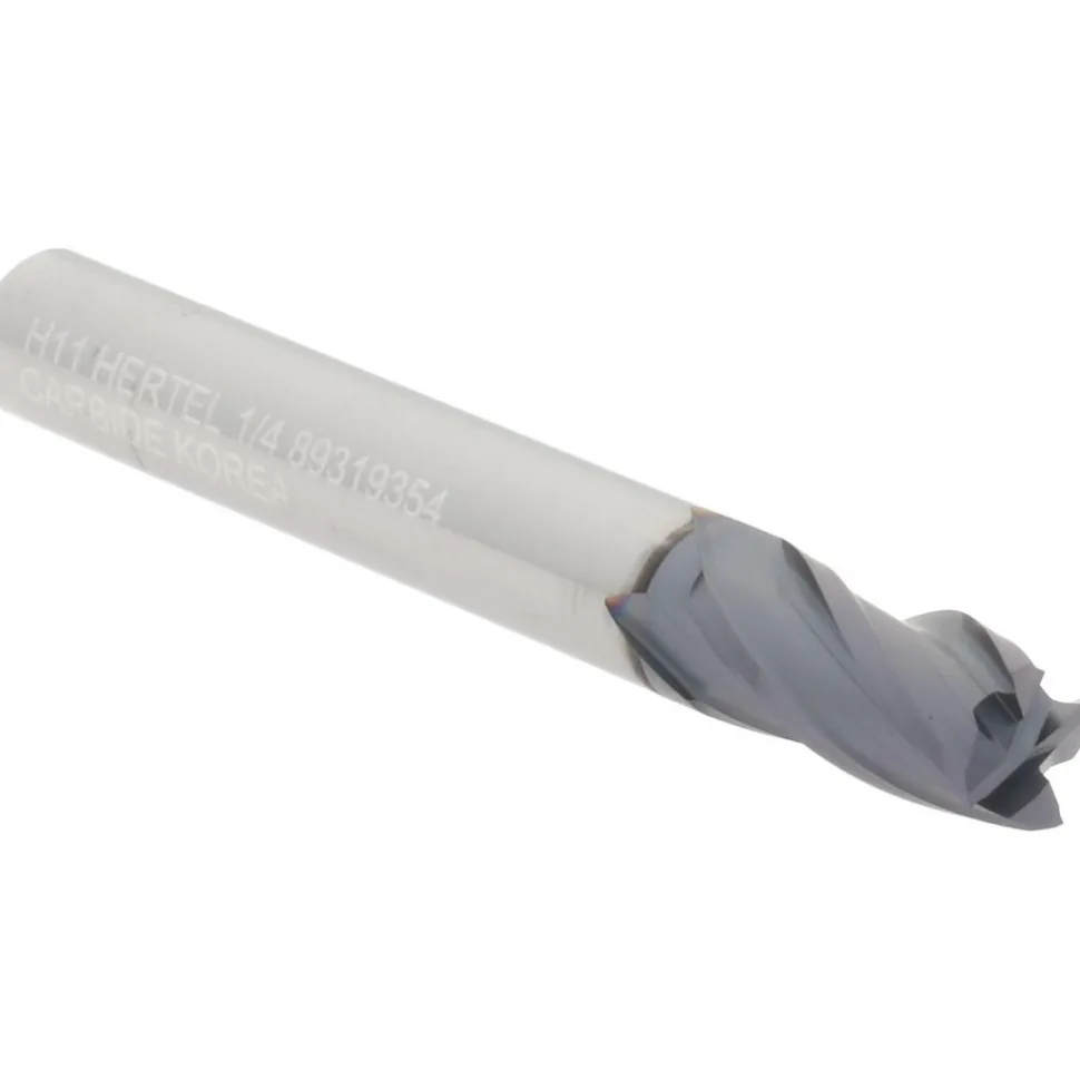 Square End Mill: 1/4" Dia, 1/2" LOC
