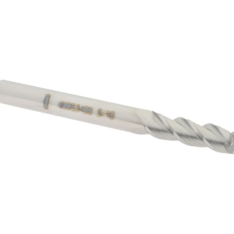 Square End Mill: 3/16" Dia, 5/8" LOC