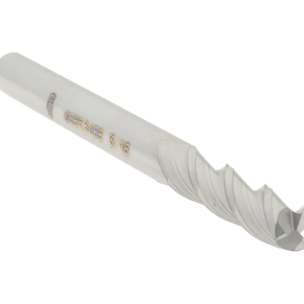 Square End Mill: 3/16" Dia, 5/8" LOC