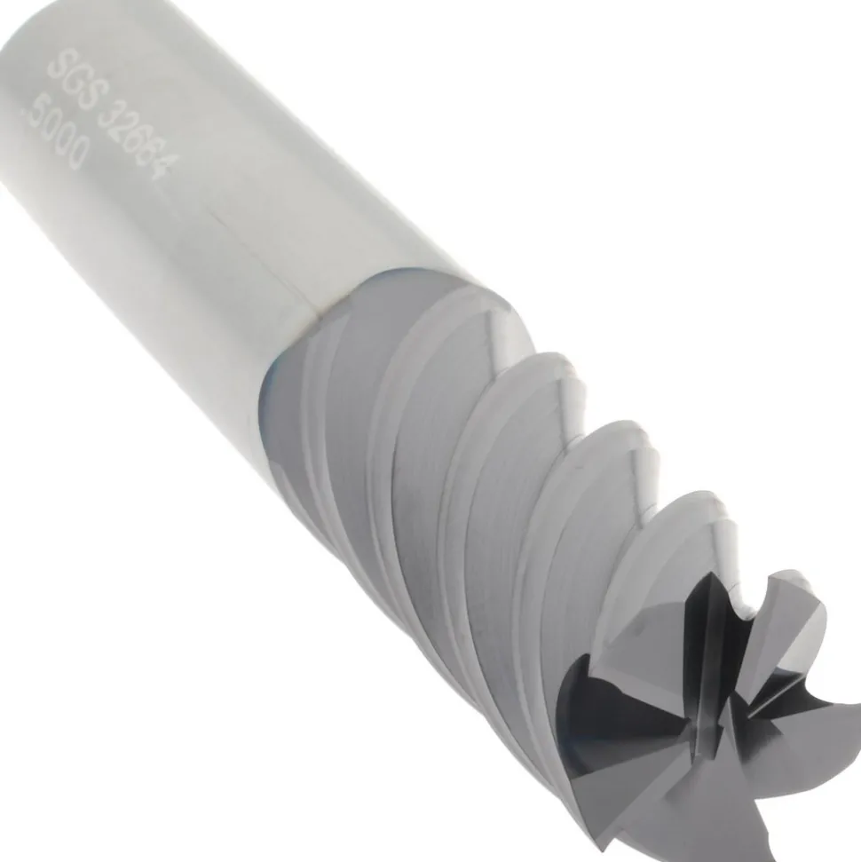 Square End Mill: 1/2" Dia, 1-1/4" LOC