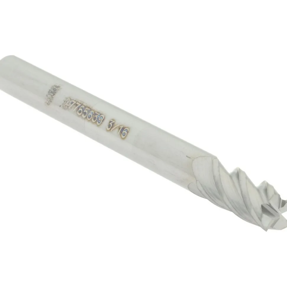 Square End Mill: 3/16" Dia, 3/8" LOC