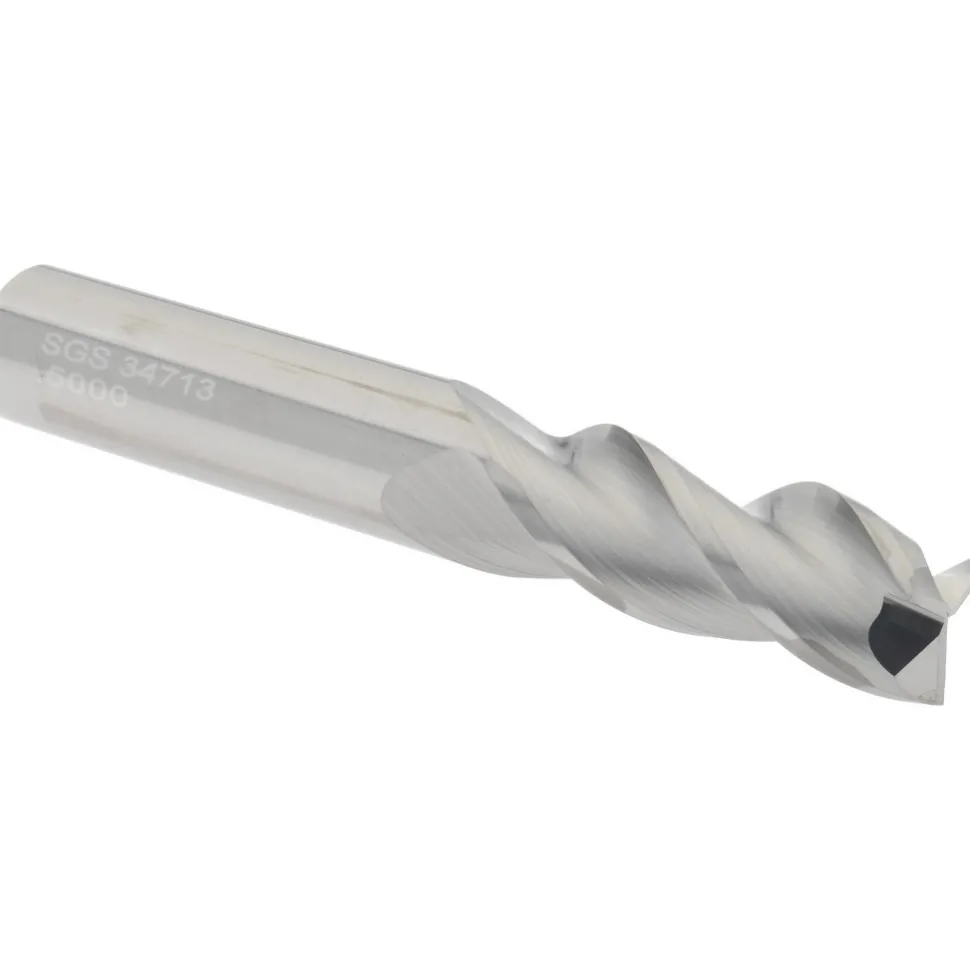 Square End Mill: 1/2" Dia, 1-1/4" LOC