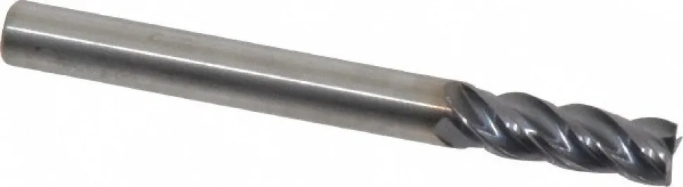 Square End Mill: 1/4" Dia, 3/4" LOC