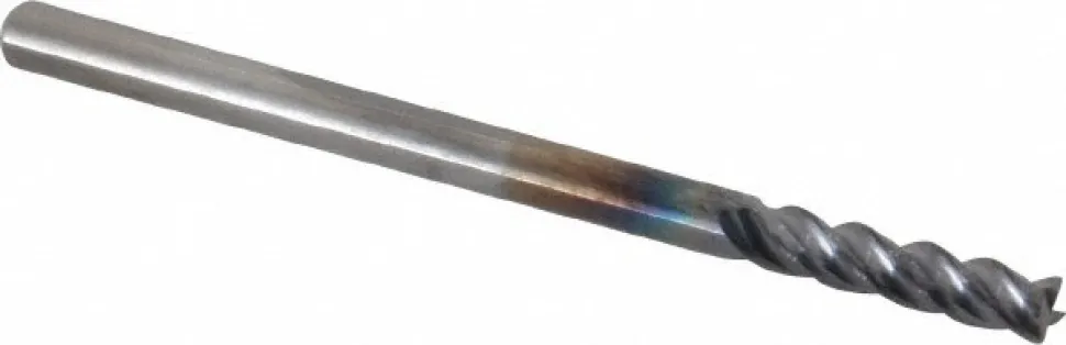 Square End Mill: 1/8" Dia, 1/2" LOC