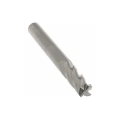Square End Mill: 1/4" Dia, 3/4" LOC, 4 Flute, Solid Carbide