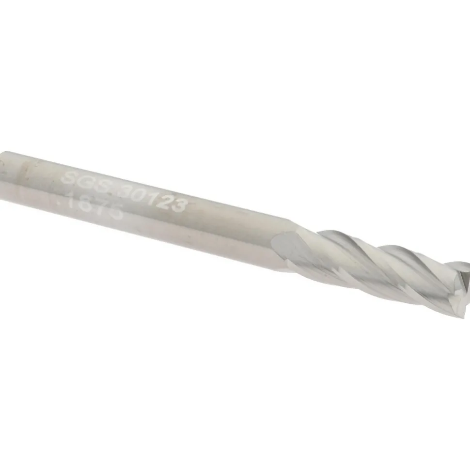 Square End Mill: 3/16" Dia, 5/8" LOC