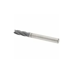 Square End Mill: 1/4" Dia, 3/4" LOC, 4 Flute, Solid Carbide