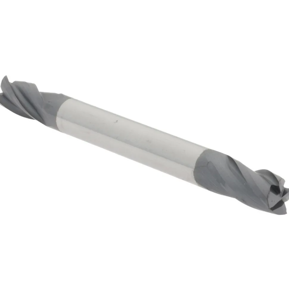 Square End Mill: 3/16" Dia, 3/8" LOC, 4 Flute, Solid Carbide