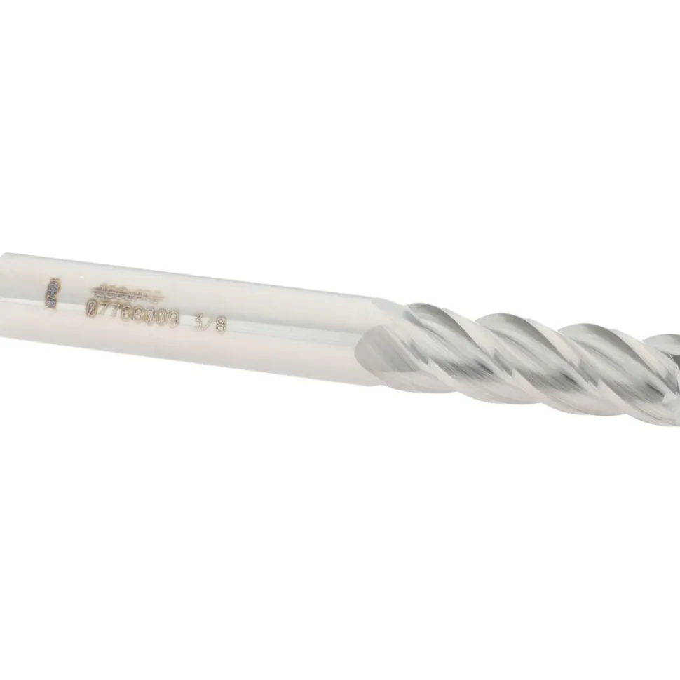 Square End Mill: 3/8" Dia, 1-1/8" LOC