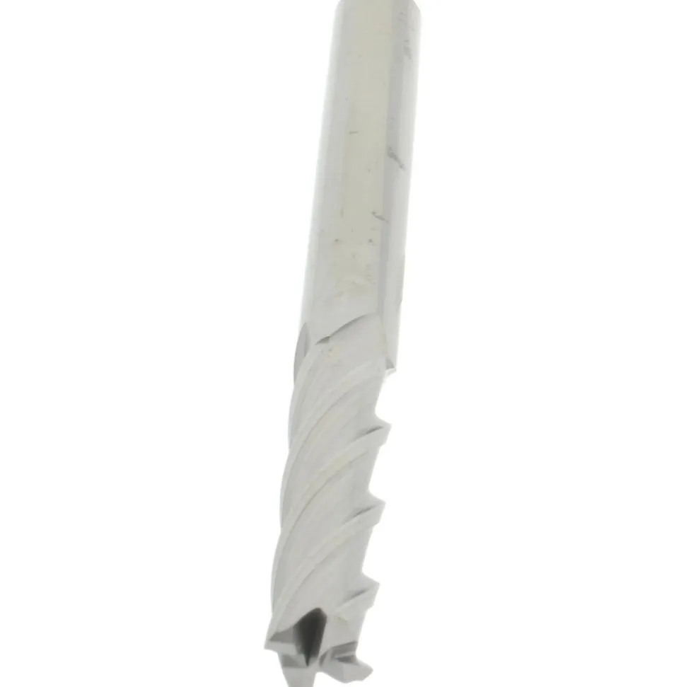 Square End Mill: 1/4" Dia, 1-1/8" LOC, 4 Flute, Solid Carbide