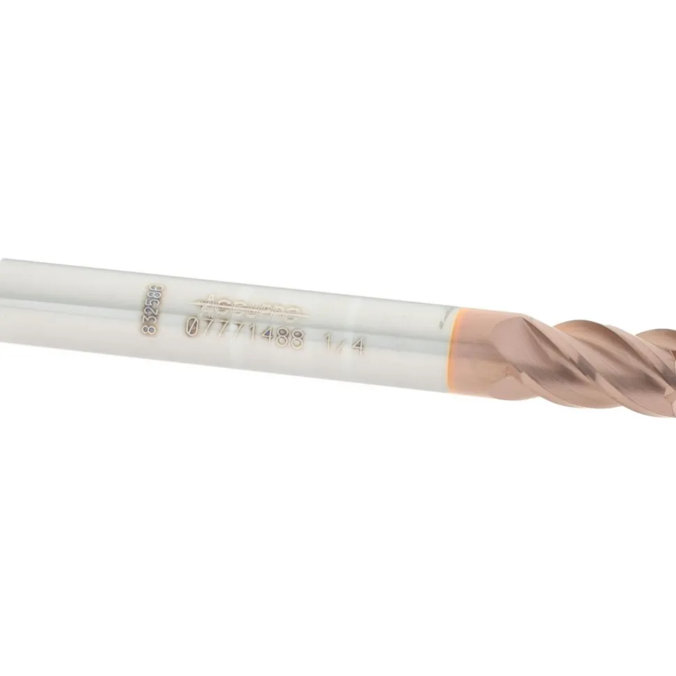 Square End Mill: 1/4" Dia, 3/8" LOC