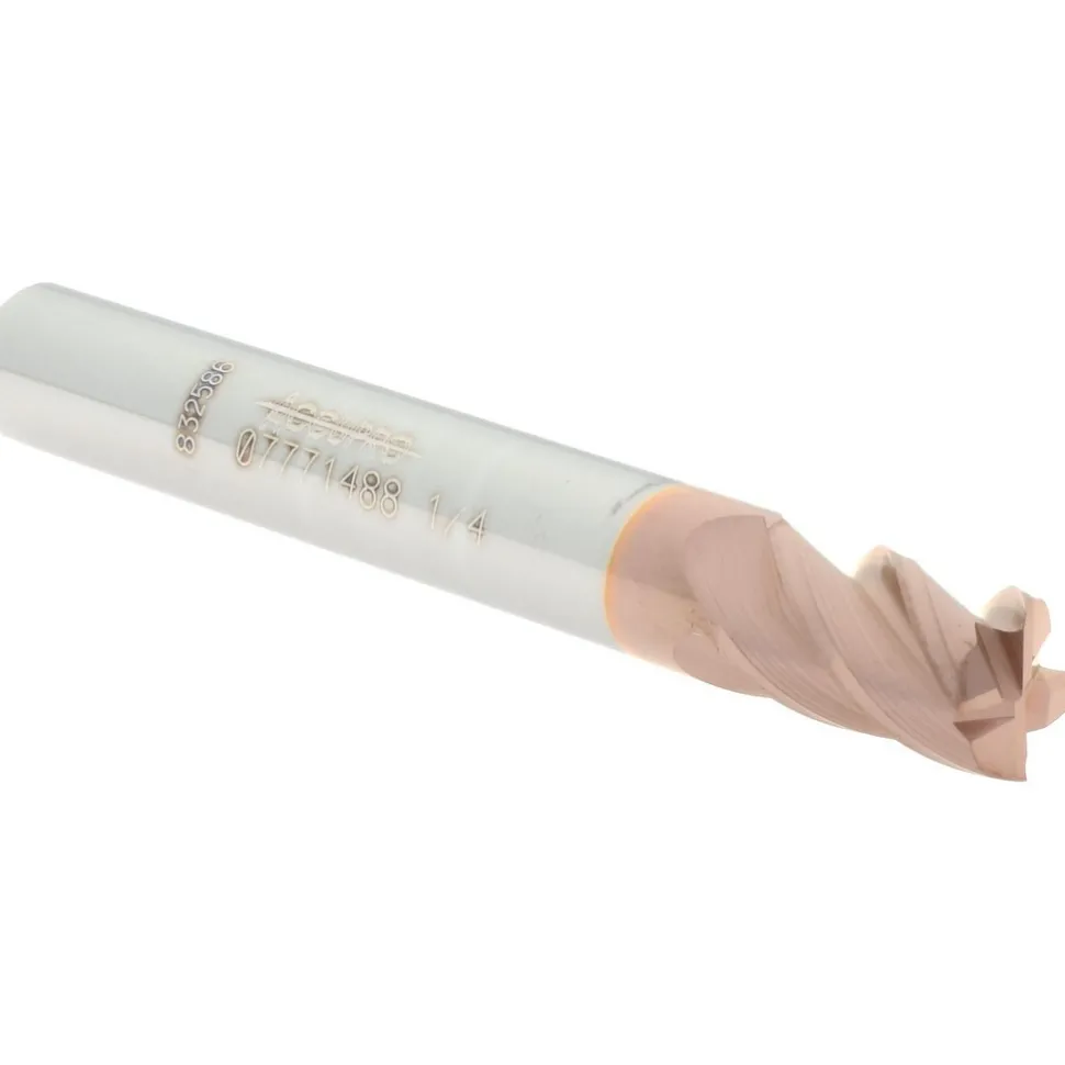 Square End Mill: 1/4" Dia, 3/8" LOC