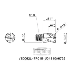 Square End Mill Head