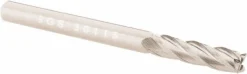 Square End Mill: 1/8" Dia, 1/2" LOC