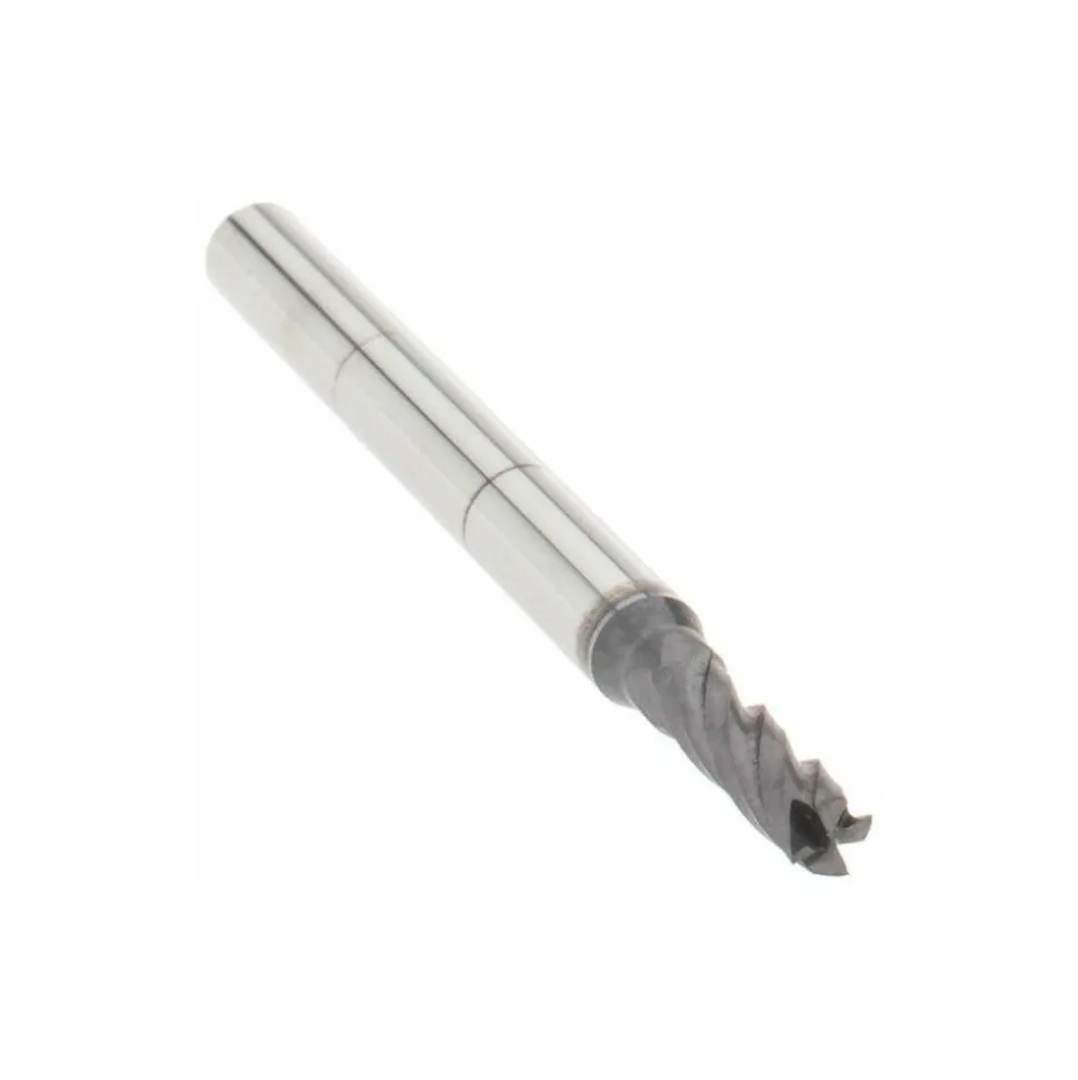 Square End Mill: 3/32" Dia, 5/16" LOC, 4 Flute, Solid Carbide