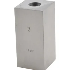 Square Steel Gage Block: 2", Grade 0