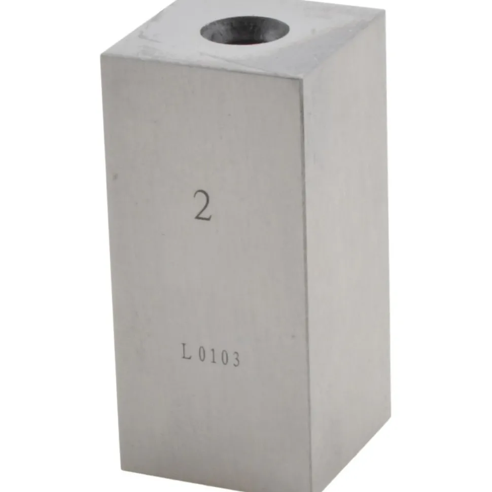 Square Steel Gage Block: 2", Grade 0