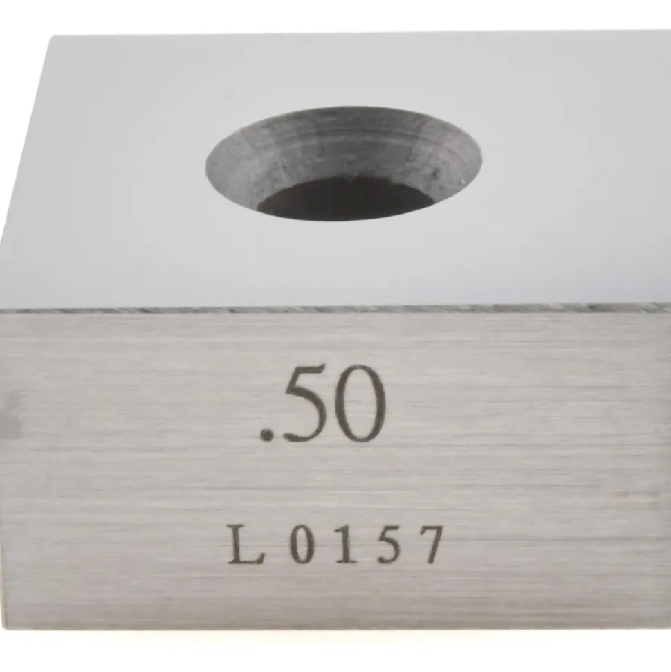 Square Steel Gage Block: 0.5", Grade 0