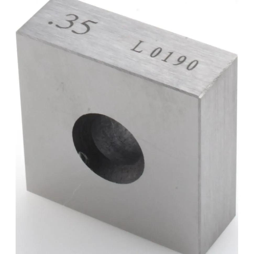 Square Steel Gage Block: 0.35", Grade 0