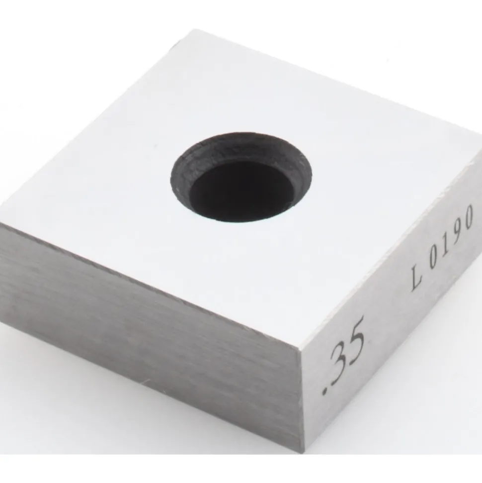Square Steel Gage Block: 0.35", Grade 0