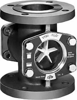 Stainless Steel Body Visi-Flo Sight Flow Indicator: 4", 150 psi