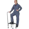 Stainless Steel Foot Stool: 11-1/4 In. x 15 In. x 11 In. 250 Lb. Capacity Silver