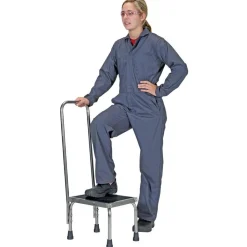 Stainless Steel Foot Stool: 11-1/4 In. x 15 In. x 11 In. 250 Lb. Capacity Silver
