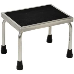 Stainless Steel Foot Stool: 11-1/4 In. x 15 In. x 11 In. 250 Lb. Capacity Silver