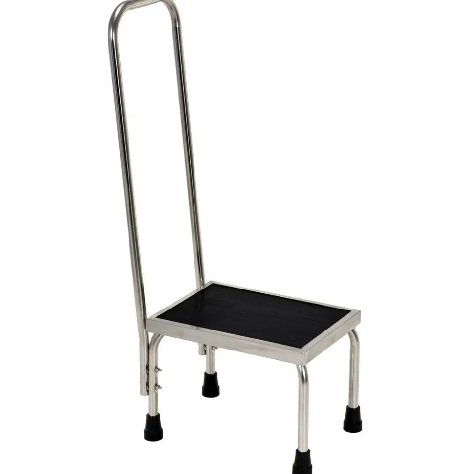 Stainless Steel Foot Stool: 11-1/4 In. x 15 In. x 11 In. 250 Lb. Capacity Silver