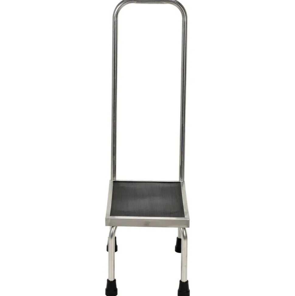 Stainless Steel Foot Stool: 11-1/4 In. x 15 In. x 11 In. 250 Lb. Capacity Silver